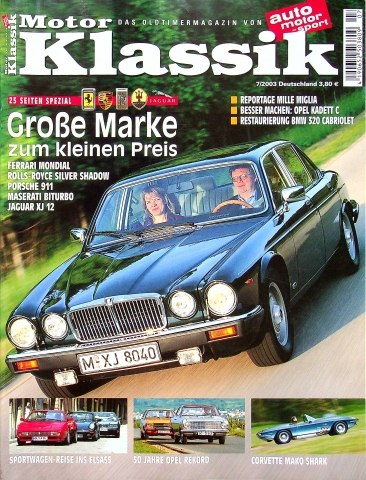 Deckblatt Motor Klassik (07/2003)